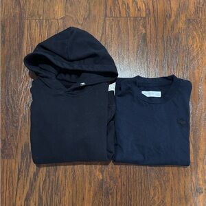 {Abercrombie Kids} Hoodie Sweatshirt & crew tee